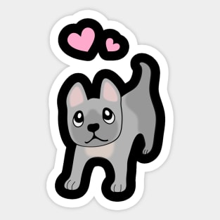 Cute Puppy Dog - French Bulldog Sticker